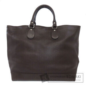 Gucci Logo Tote Shoulder Bag Leather Black